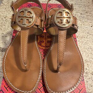 Tory Burch Cassia Flat Thong - Tan - size 7